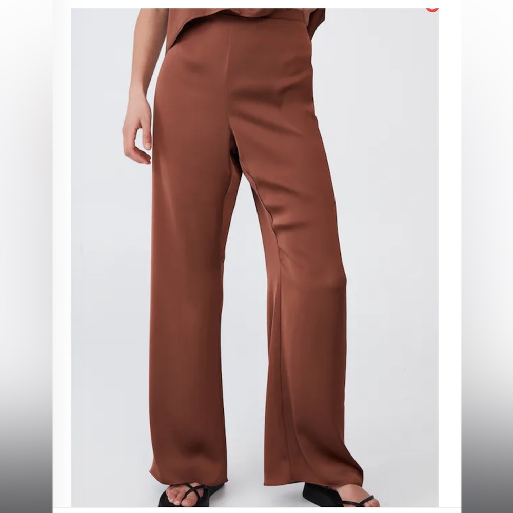 Cotton on Satin wide leg pants